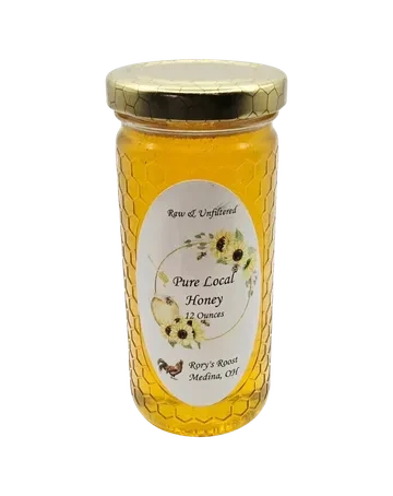 12 oz raw honey jar